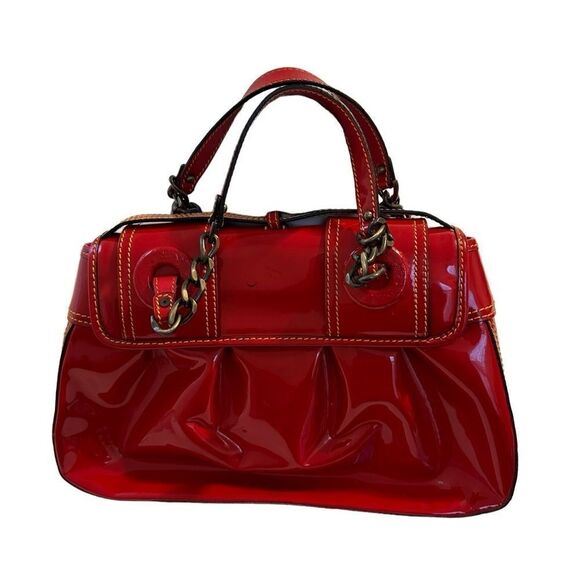 Fendi red patent leather tote - Picture 3 of 14